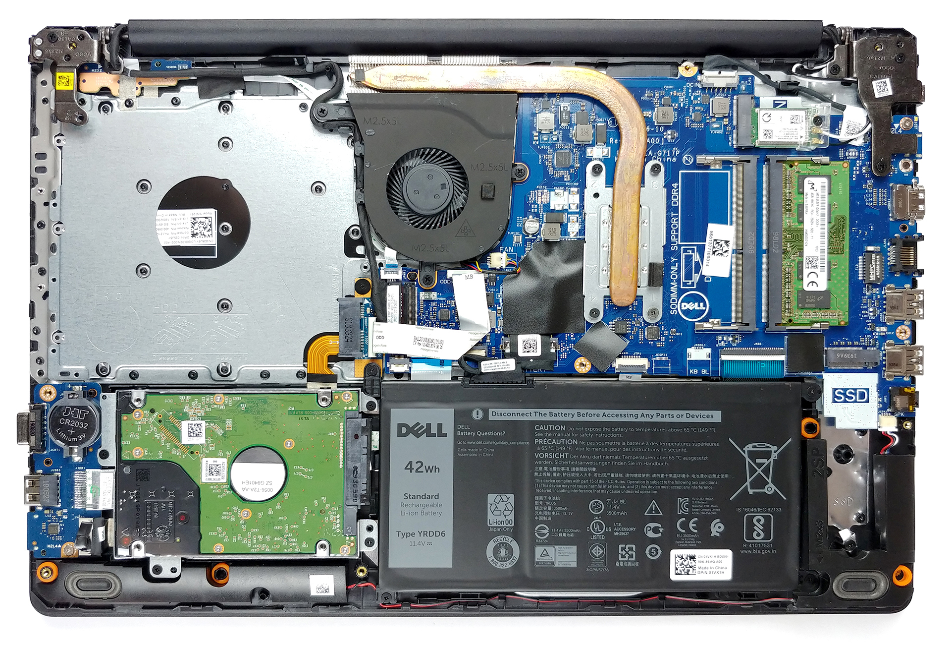 How to replace and fix Dell VOSTRO 3580 3581 3582 3583 3584 3590 RGB backlit US keyboard (Dell Vostro 3590)